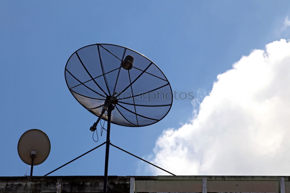 Similar – Image, Stock Photo Sat bowls Clouds Media