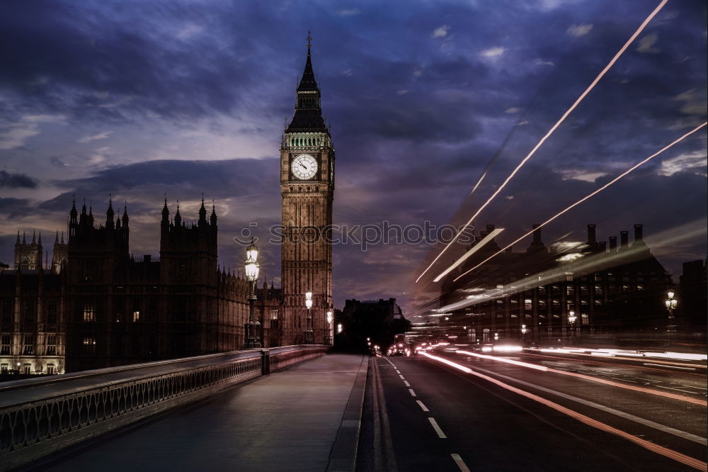 Similar – Evening on the Westminster Bridge.