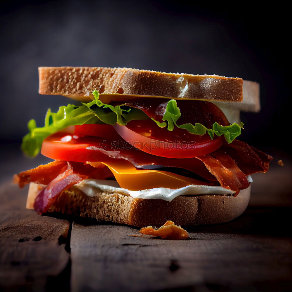 Image, Stock Photo Vegetarian sandwich