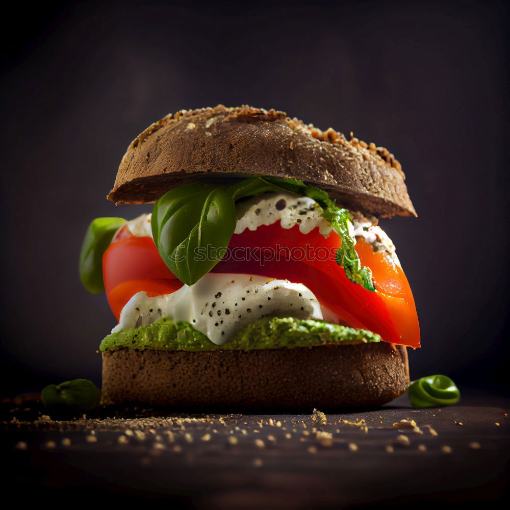 Similar – Image, Stock Photo Vegetarian sandwich
