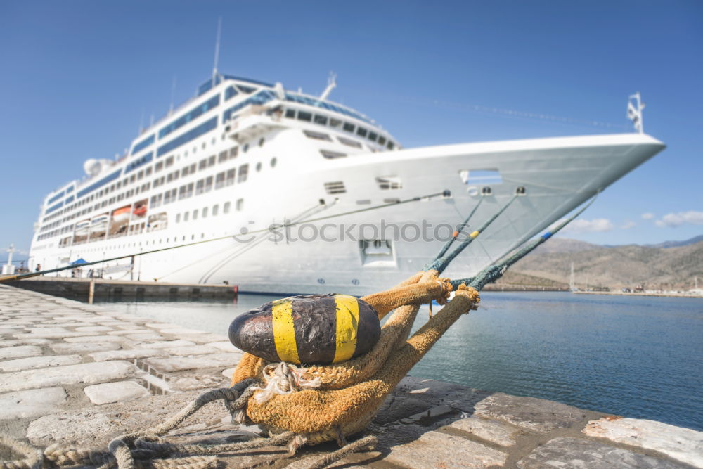 Similar – Big white cruise ship. Synny day.