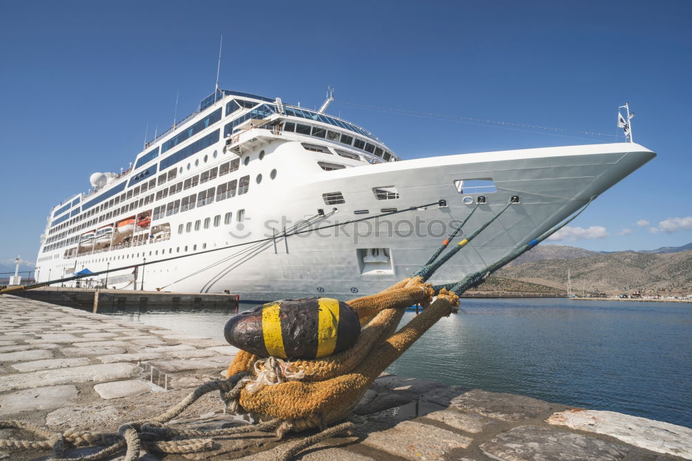 Similar – Big white cruise ship. Synny day.