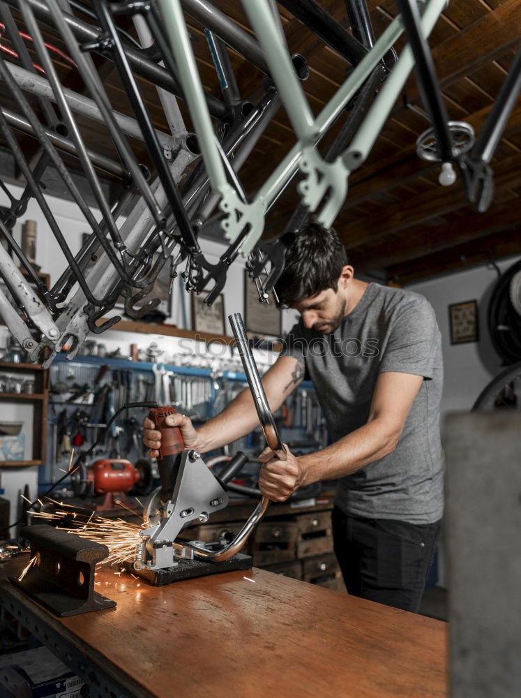 Similar – Image, Stock Photo Professional Mechanic welding.