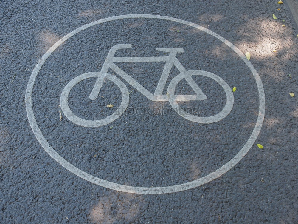 Similar – Image, Stock Photo A joker has painted a stick figure with red paint on a white bicycle