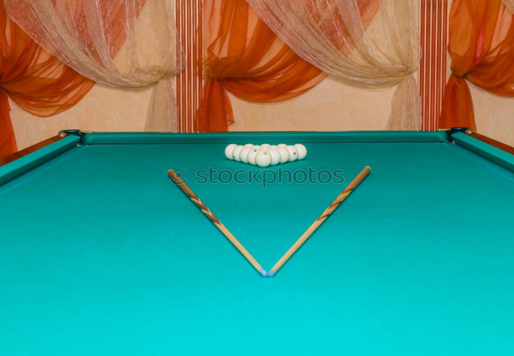 Similar – Foto Bild Einlochen II Billard Tisch