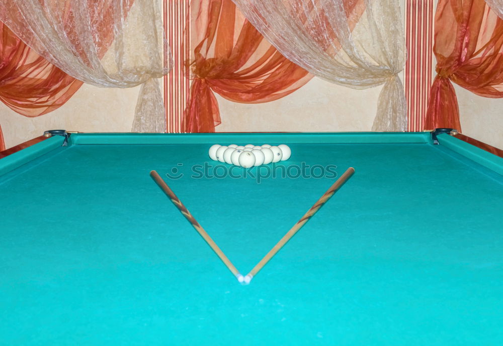 Similar – Foto Bild Einlochen II Billard Tisch