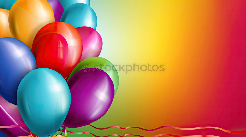 Similar – Image, Stock Photo Colourful air kisses at carnival