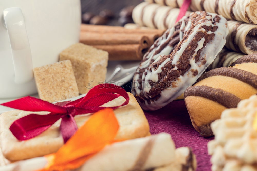 Similar – Image, Stock Photo Cheese with honey and berries