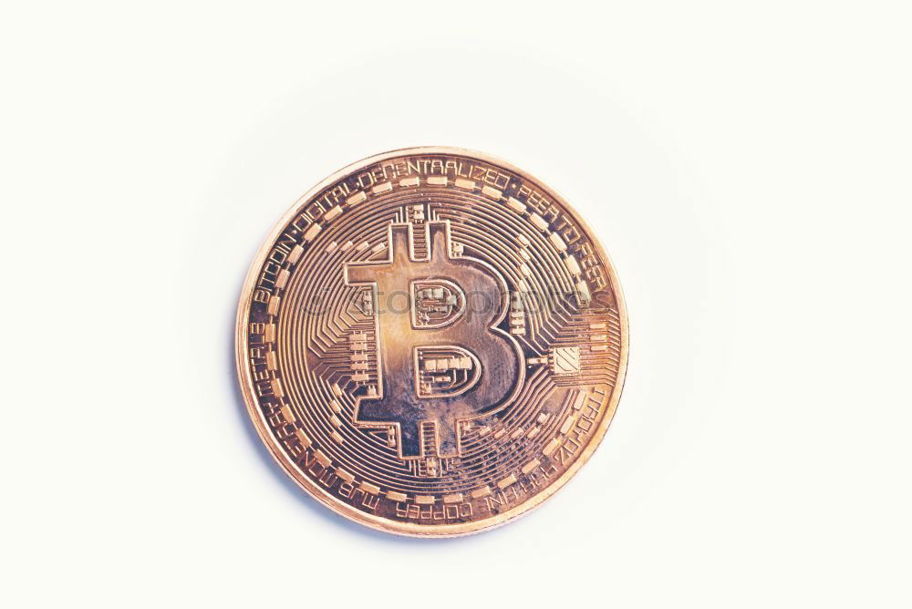 Similar – Image, Stock Photo bitcoin on the blue background copy space