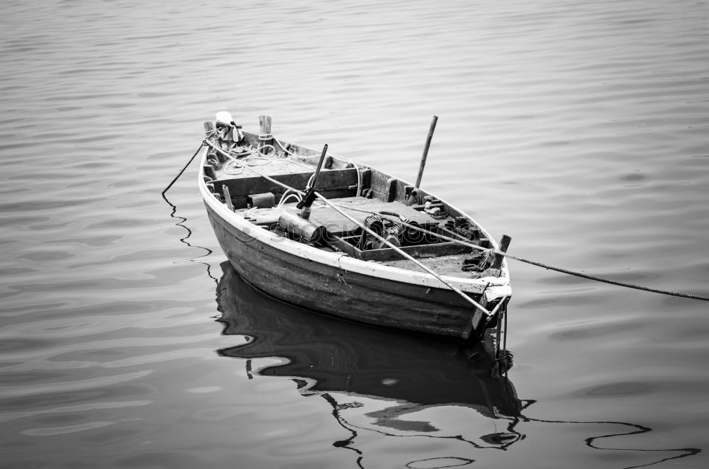 Similar – Blue boat Lake Watercraft