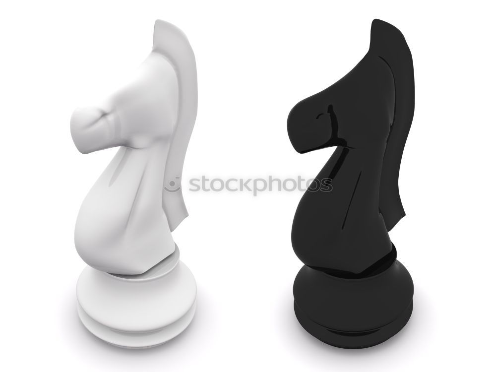 Similar – Image, Stock Photo Two white game pieces on a black background are facing two black game pieces on a white background