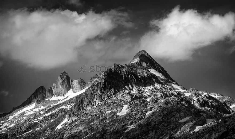 Similar – Image, Stock Photo lonely mountain Clouds