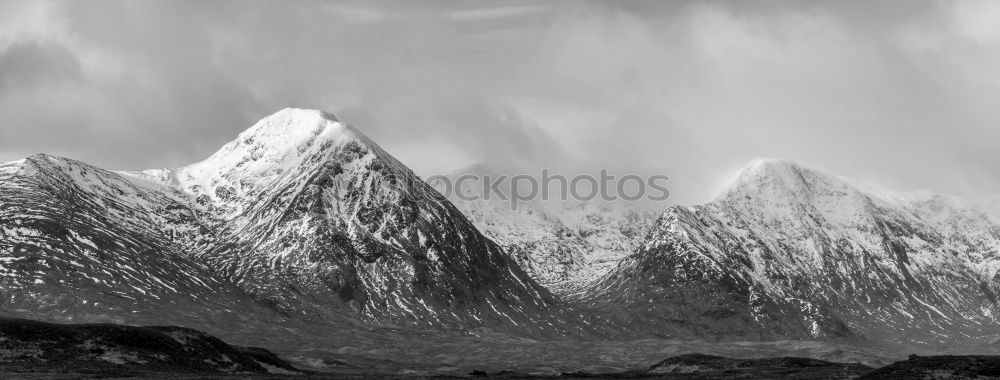 Similar – Image, Stock Photo Black and white snow mountains