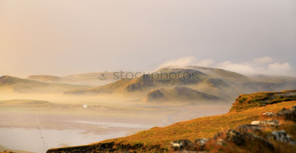 Similar – scottish landscape with distant hills