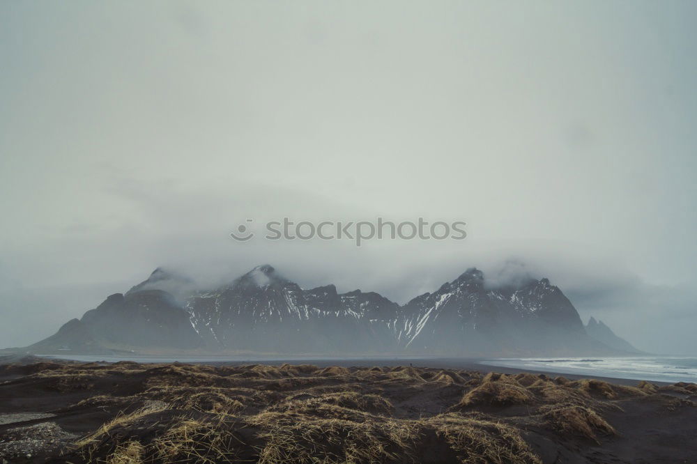 Landscape on the Faroe Islands as seen from Vidareidi