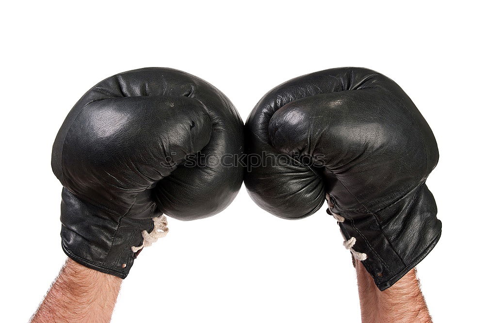 Similar – pair of old leather boxing gloves