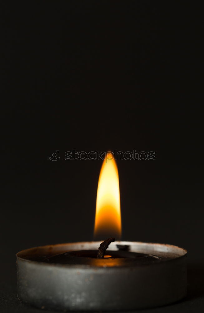 Similar – Image, Stock Photo Burning candle in a hand. Weak depth of field with blue background and some shine.