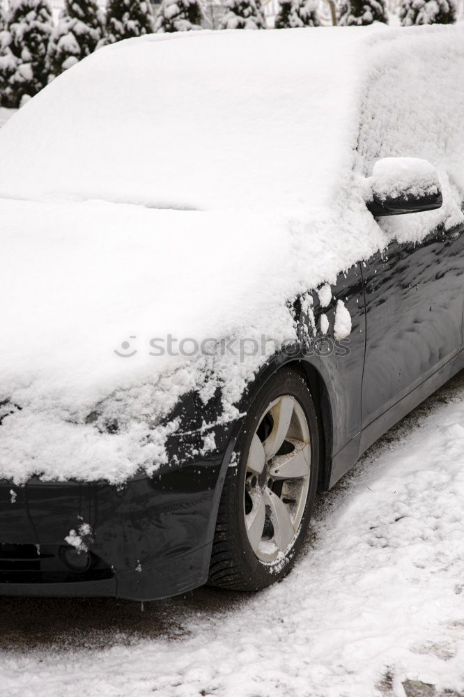 Similar – Image, Stock Photo Snow heart shape on car.