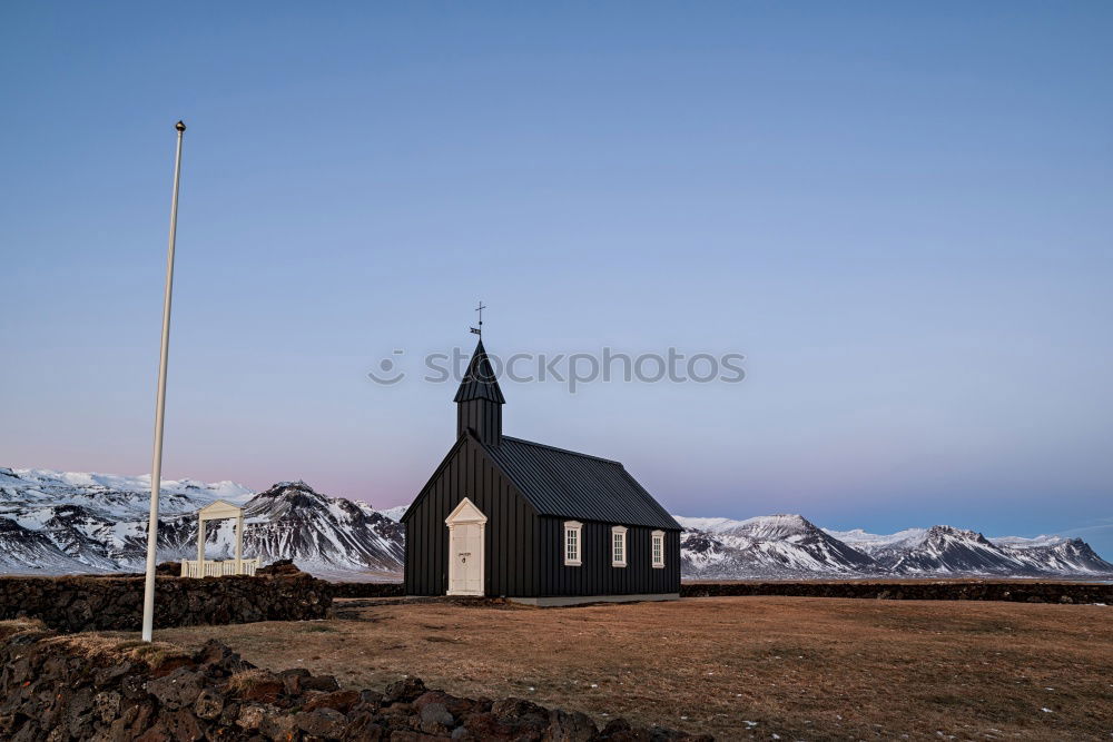 Image, Stock Photo Black Church of Budir in Iceland