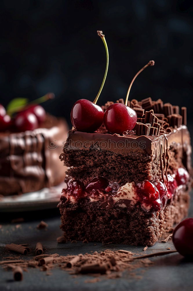 Similar – Image, Stock Photo Sweet cakes decorated with berries