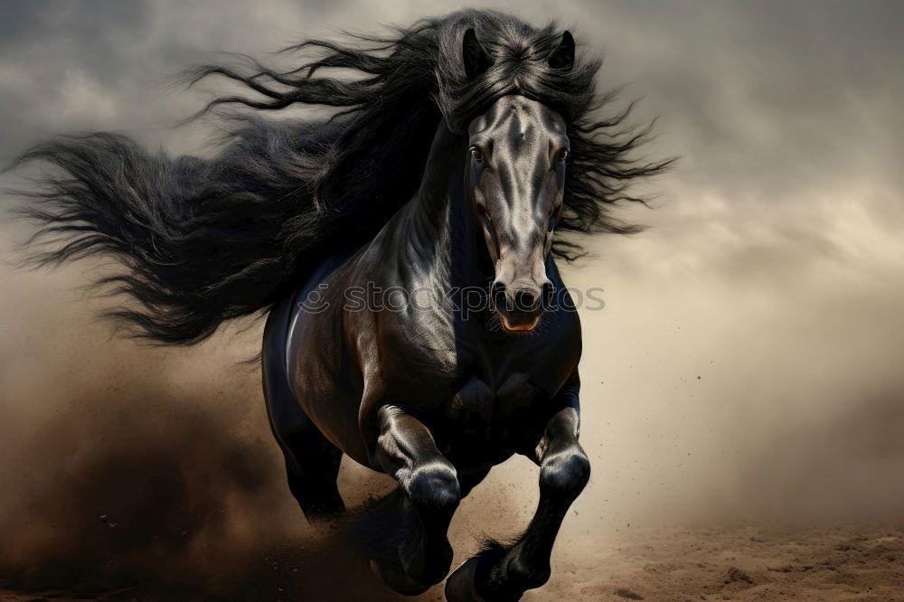 Similar – Image, Stock Photo horse/profile Horse Mane