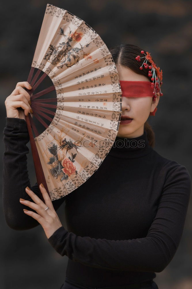 Similar – Red umbrella Chinese girl