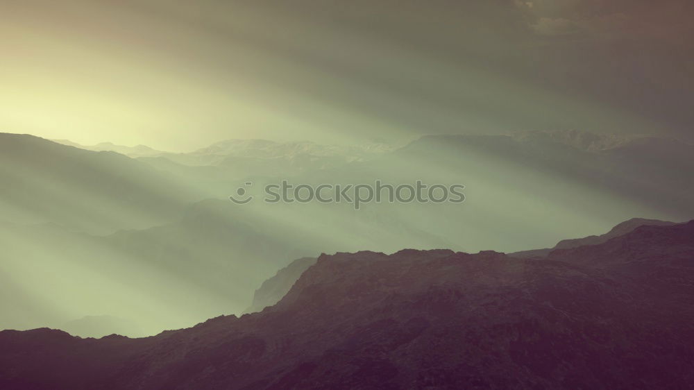 Image, Stock Photo Sunrise in the Alps