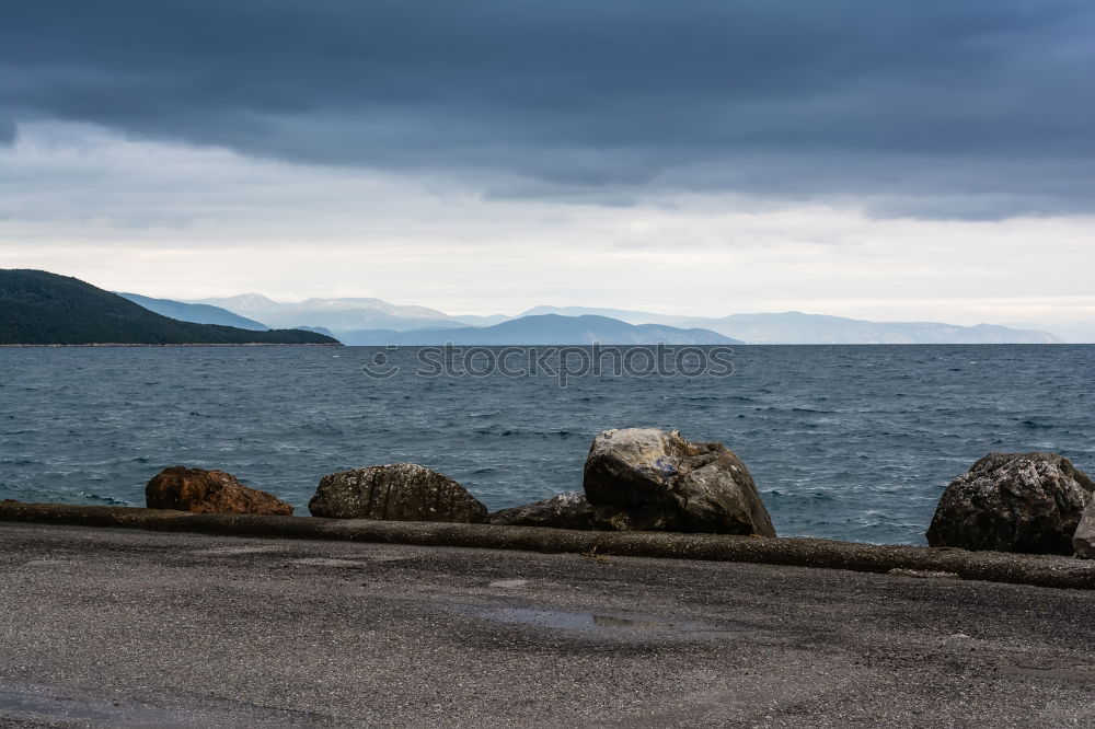 Similar – Image, Stock Photo Storm over Lake Garda II