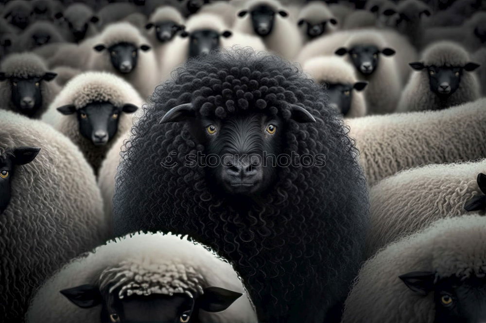 Similar – Image, Stock Photo Many merino sheep Culture