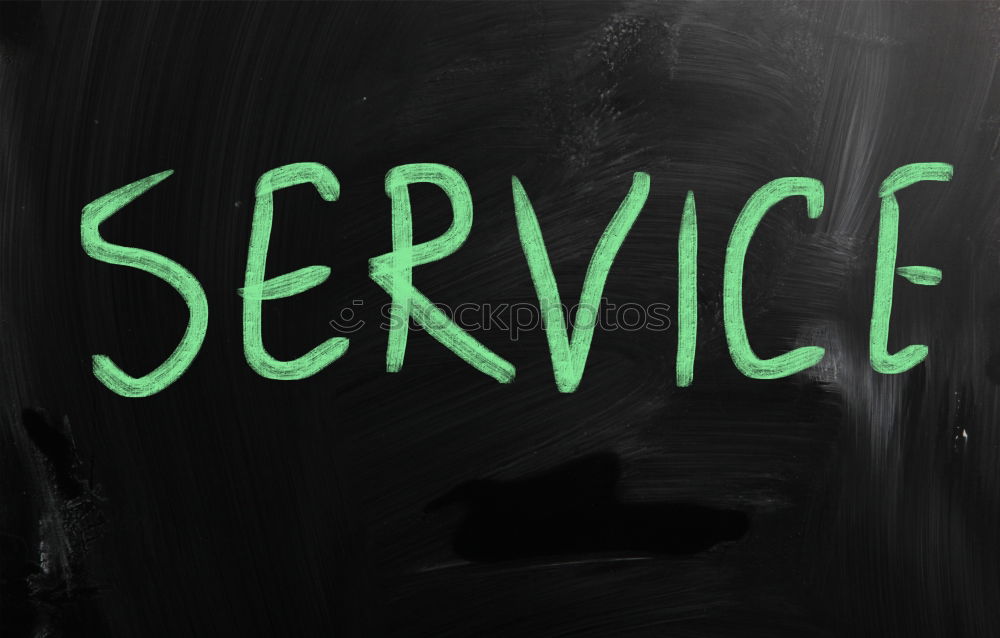 Similar – Here service is still written in capital letters