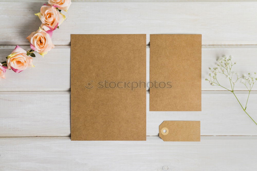 Similar – Image, Stock Photo vintage typewriter, notepads, present boxes and blackboard