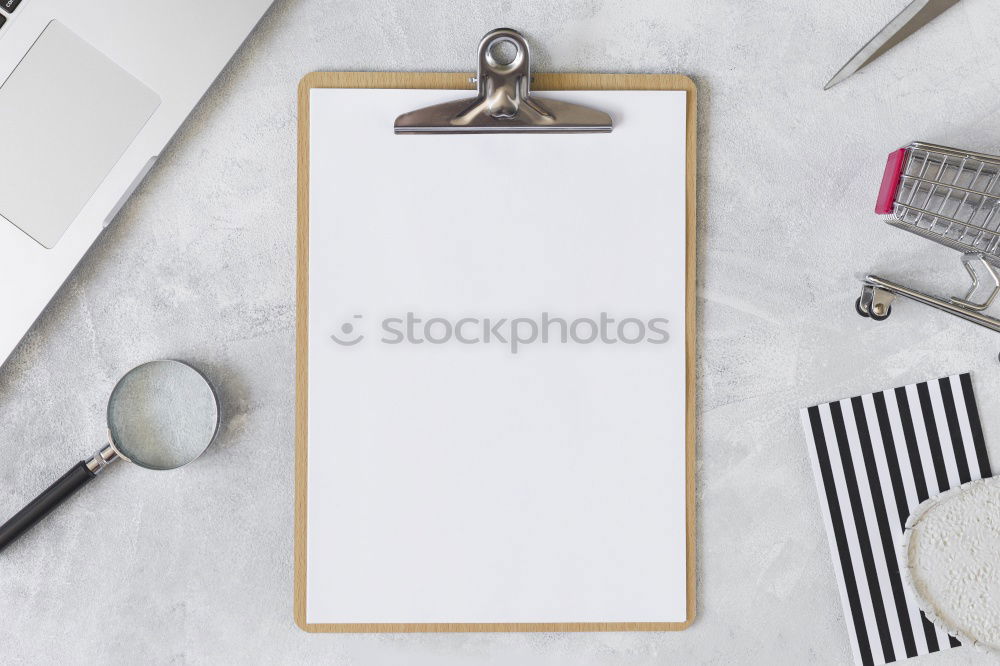 Similar – Image, Stock Photo vintage typewriter, notepads, present boxes and blackboard