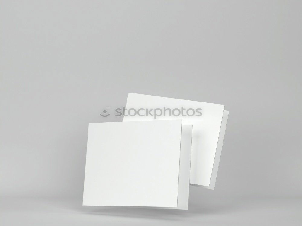 Similar – blank rectangular paper white business cards