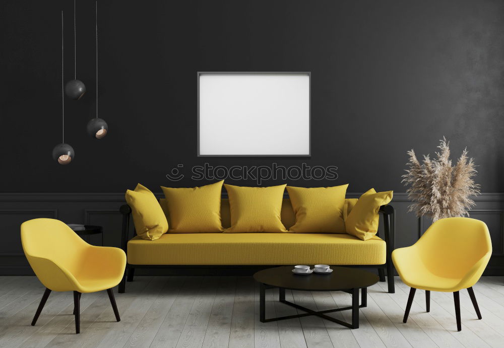 Similar – Image, Stock Photo yellow seat with dark wall