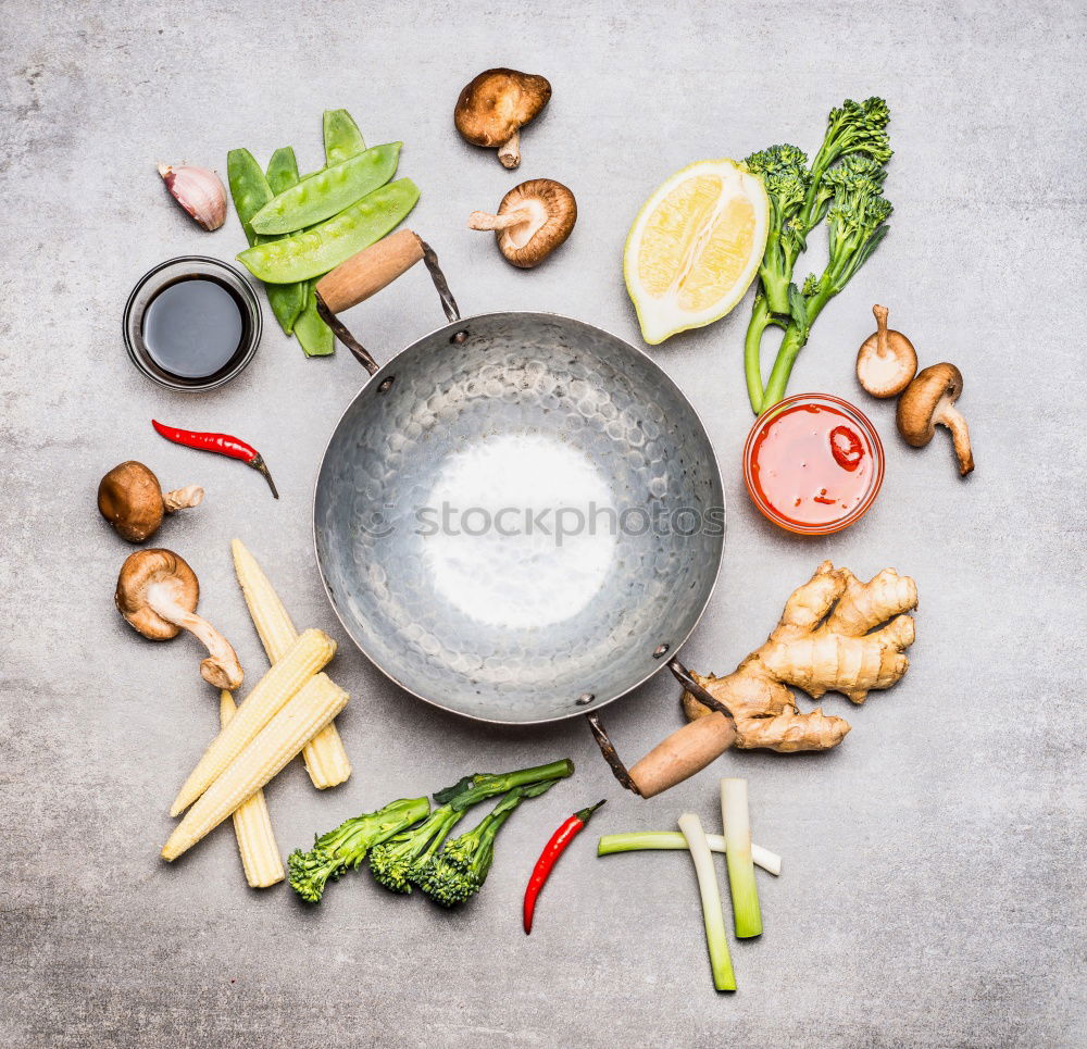 Similar – Image, Stock Photo Traditional Asian Vegetables Ingredients for Cooking