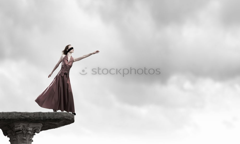 Similar – Image, Stock Photo balancing act Human being