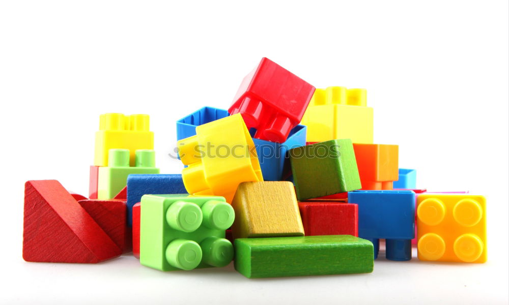 Similar – Image, Stock Photo Floating Plastic geometric cubes in the air. Construction toys