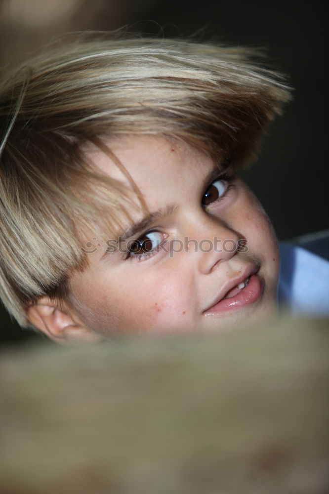 Similar – Image, Stock Photo Au cheek Masculine Child