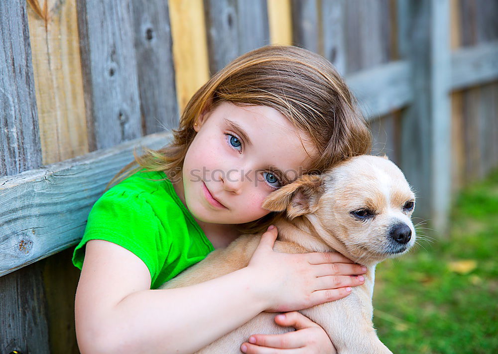 Similar – Latin child with his dog