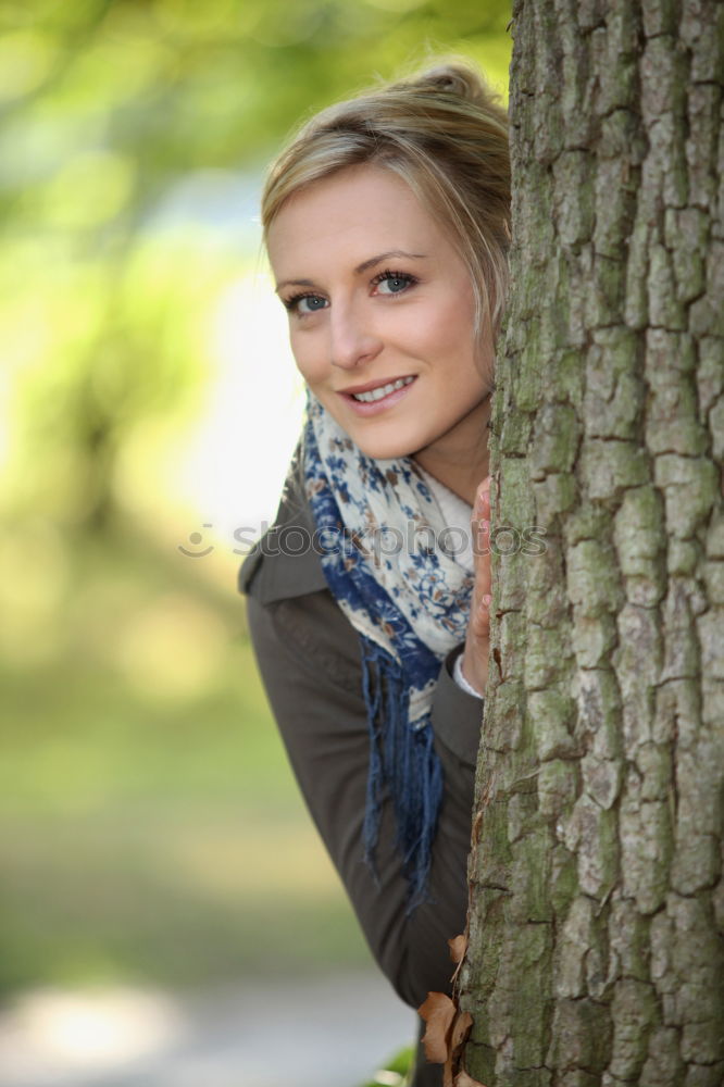 Similar – Park Portrait II Feminine