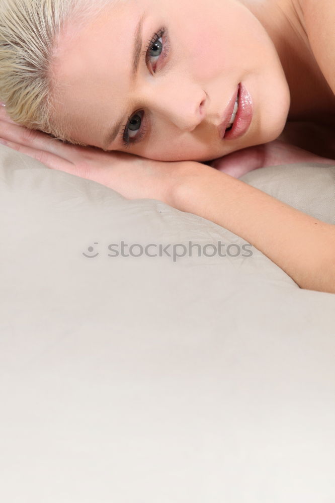 Similar – Young blond woman having massage in the spa salon.