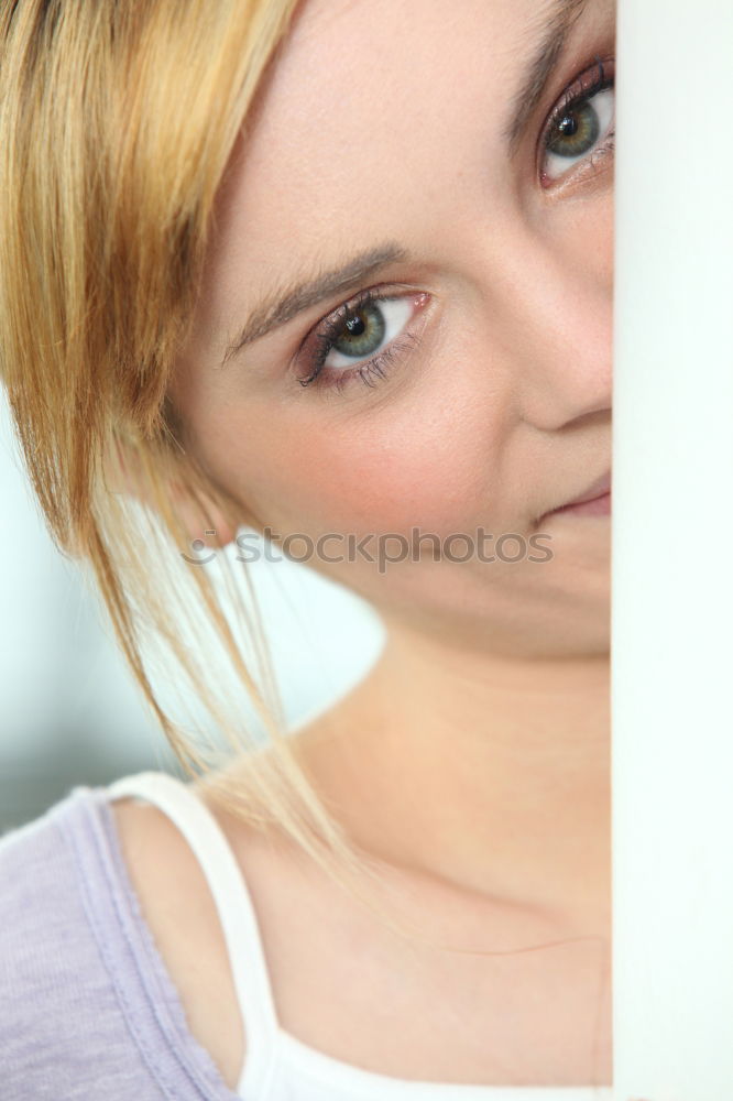 Similar – Image, Stock Photo Anika Mirror Mirror image