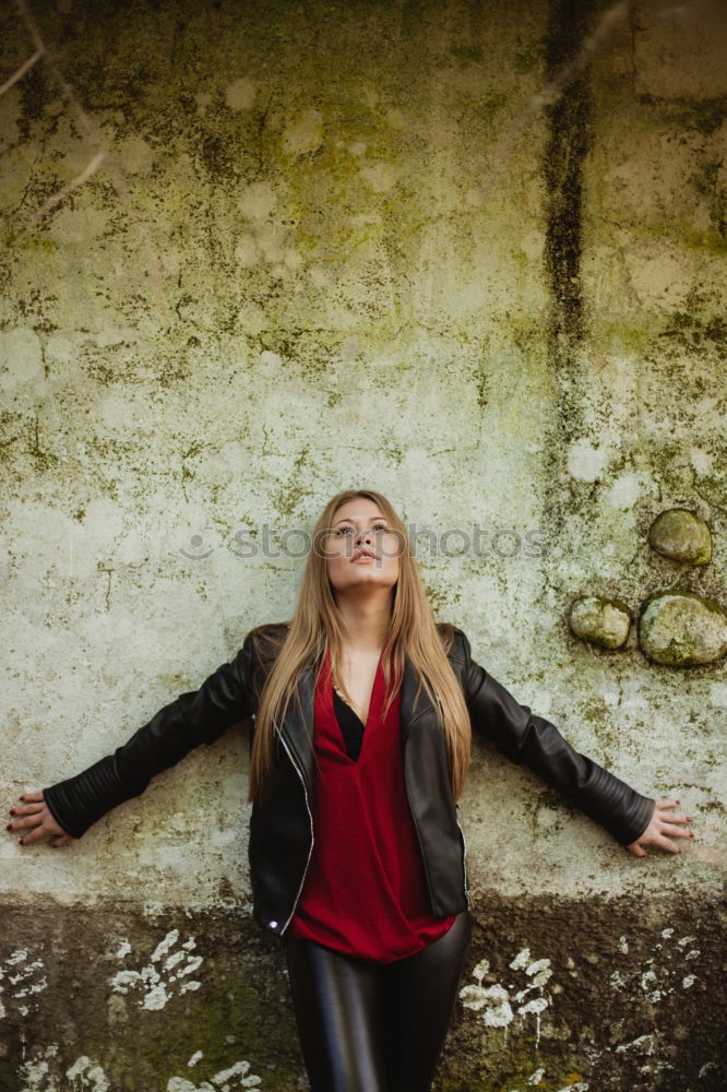 Similar – Image, Stock Photo thinking… hanging around