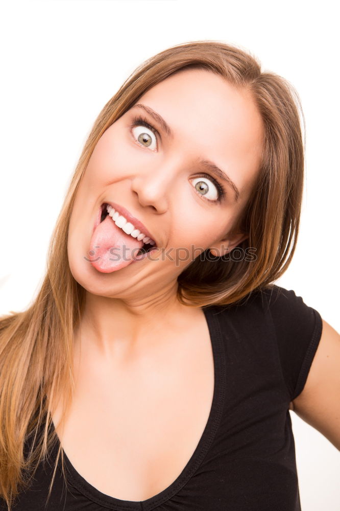 Similar – Image, Stock Photo Portrait of a young, pensive woman