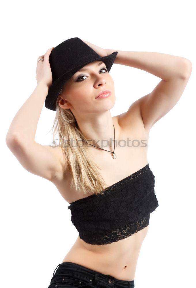 Similar – Image, Stock Photo Stylish pretty Asian woman in hat