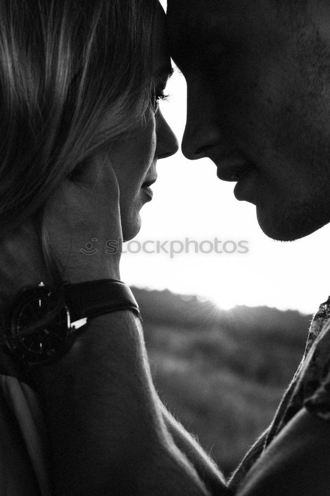 Similar – Image, Stock Photo Tender kiss from young couple