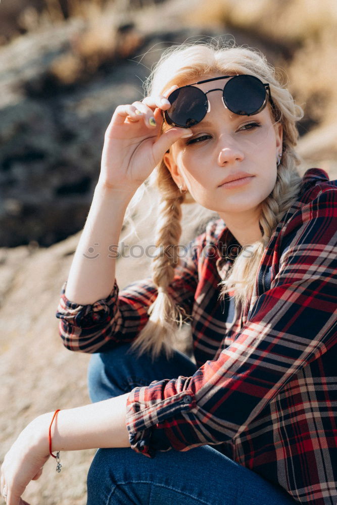 Similar – Image, Stock Photo Pretty brunette girl Style