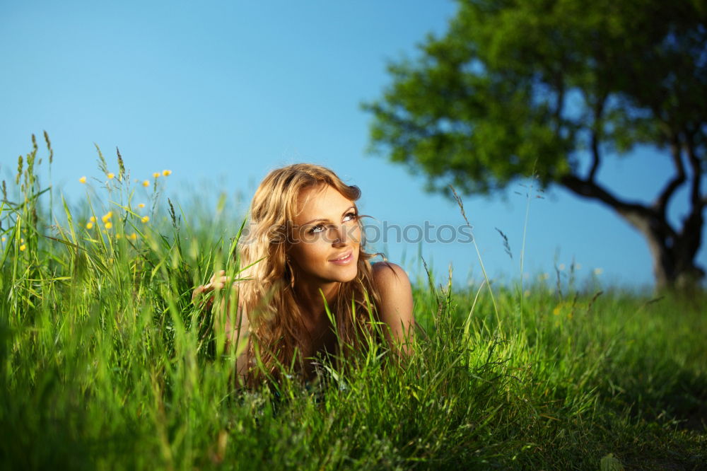 Similar – Image, Stock Photo summer rest Human being