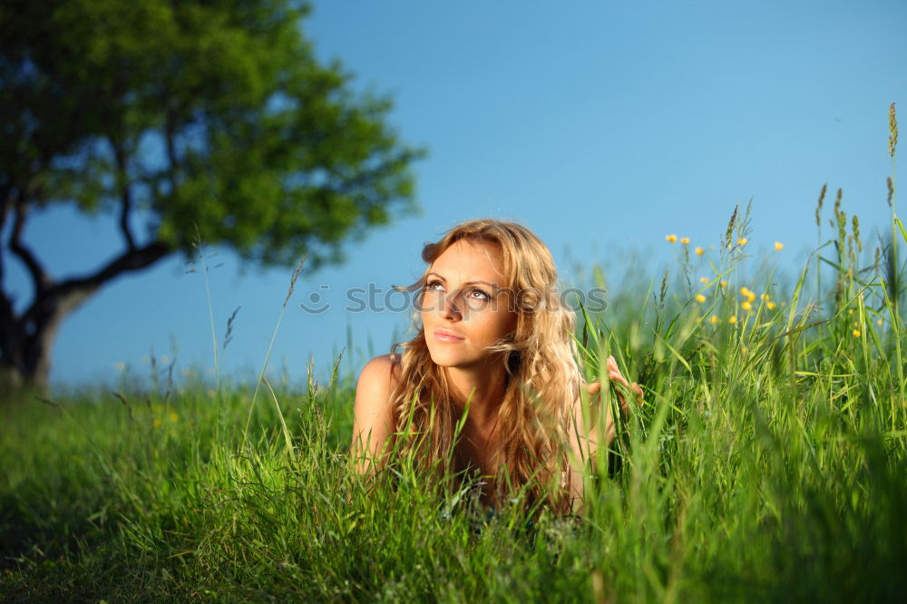 Similar – Image, Stock Photo summer rest Human being