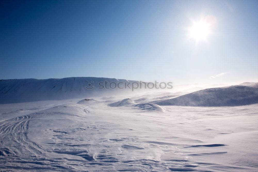 Similar – Image, Stock Photo Snowy mountain in daylight